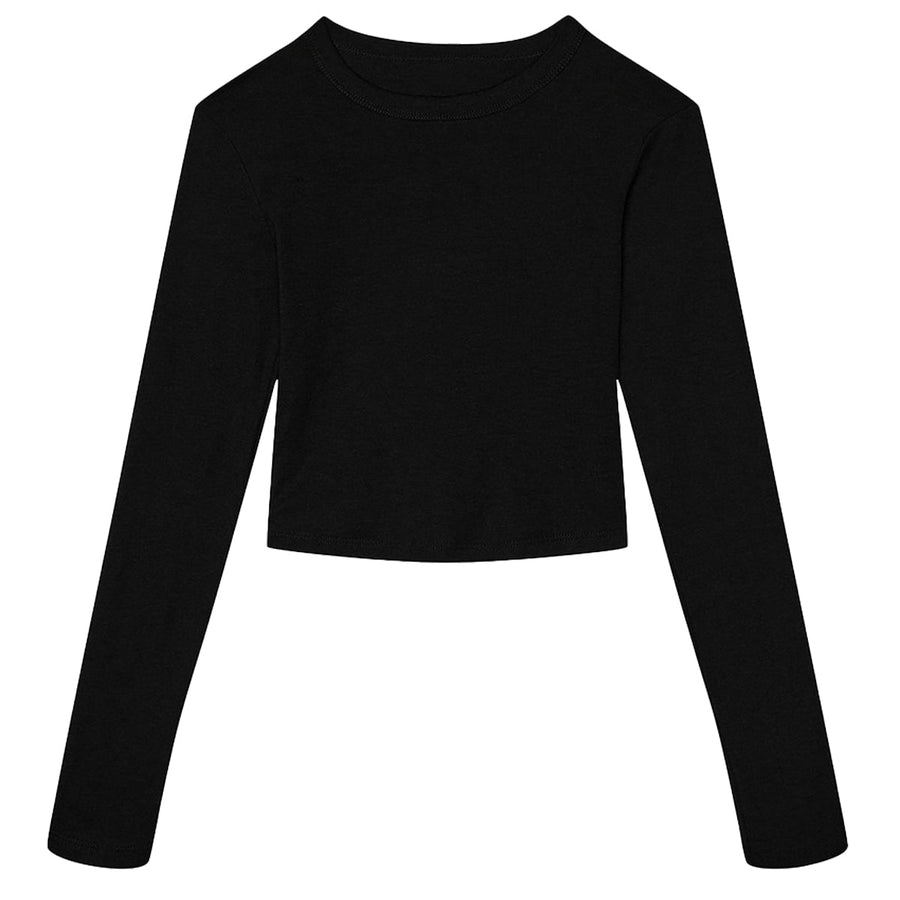 Camiseta de mujer microcanalé de manga larga
