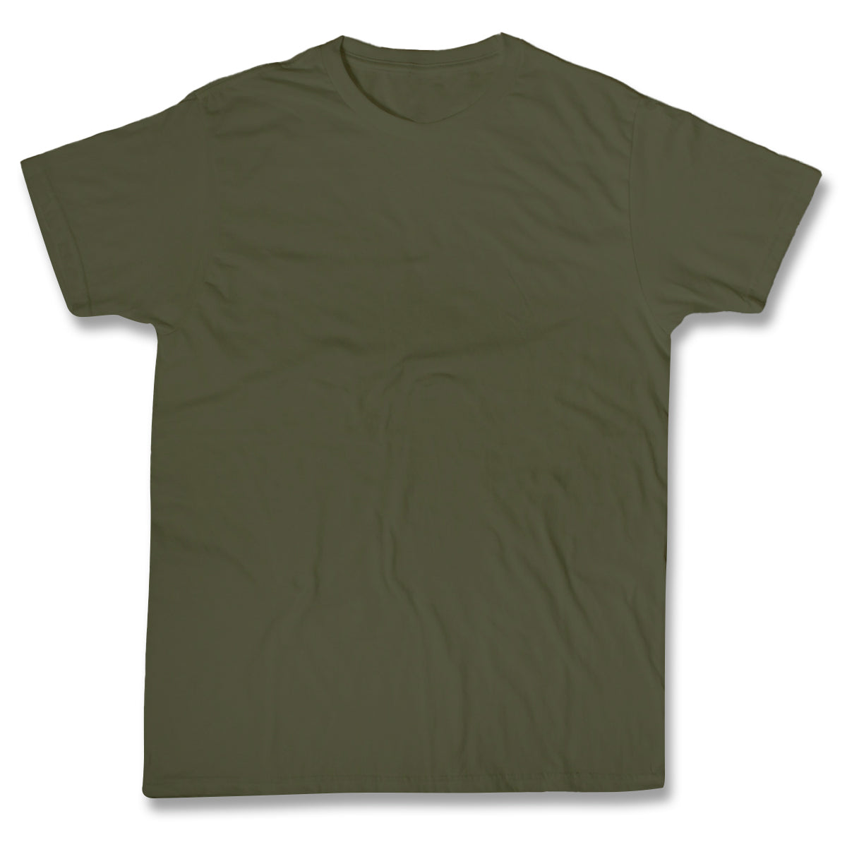Camiseta suave de algodón — Oliva — vista 1