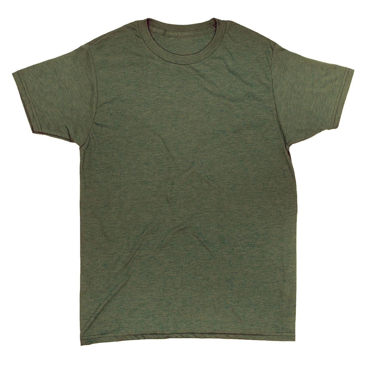 Soft Heather Blend Tee — Olive Heather — view 1
